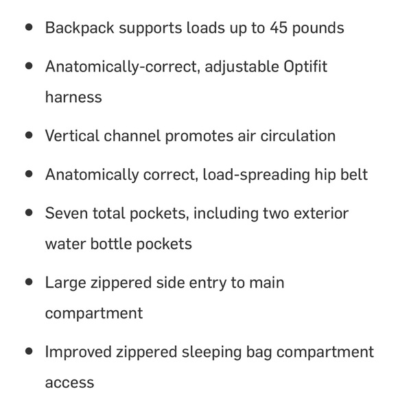 55L Terra Northface Backpack - sold out online - Picture 3 of 7